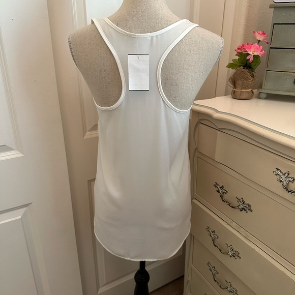 Soprano White sheer Tank Top - Picture 3 of 4